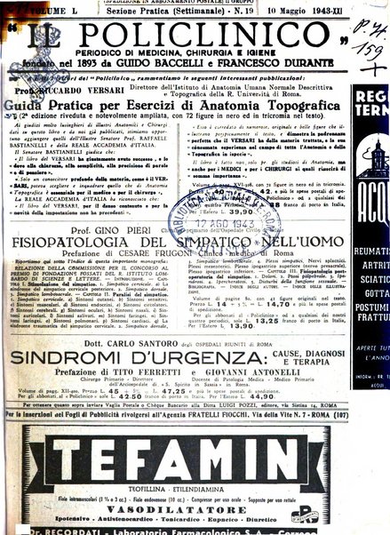 Il policlinico. Sezione pratica periodico di medicina, chirurgia e igiene