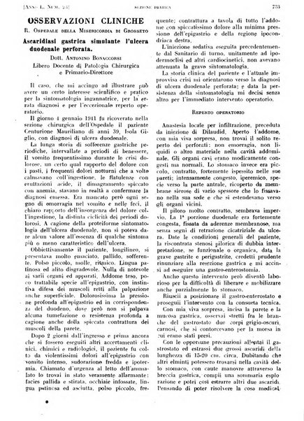 Il policlinico. Sezione pratica periodico di medicina, chirurgia e igiene