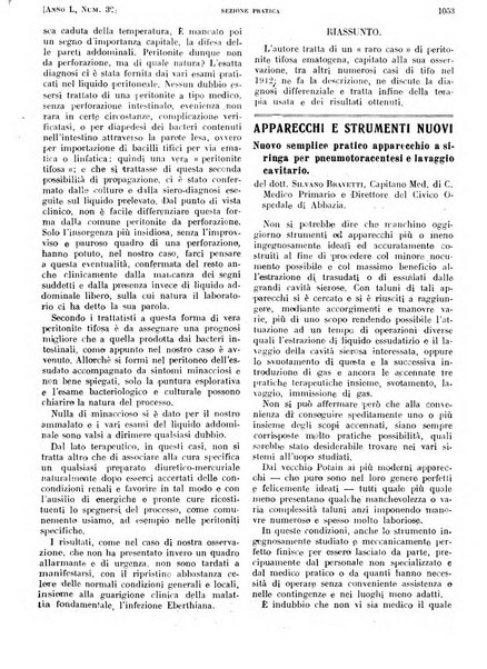 Il policlinico. Sezione pratica periodico di medicina, chirurgia e igiene