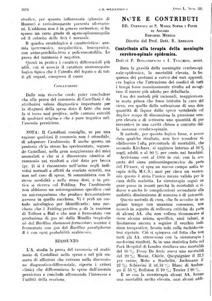 Il policlinico. Sezione pratica periodico di medicina, chirurgia e igiene