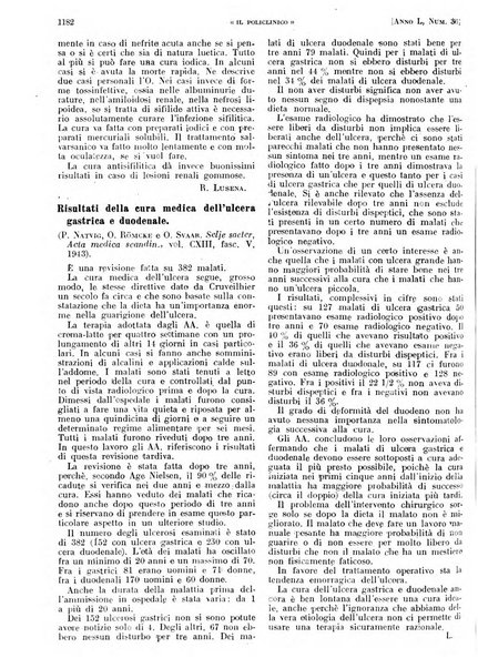 Il policlinico. Sezione pratica periodico di medicina, chirurgia e igiene