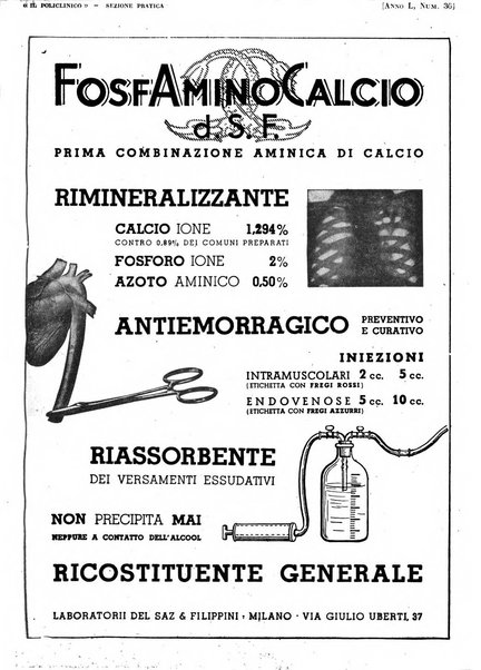 Il policlinico. Sezione pratica periodico di medicina, chirurgia e igiene