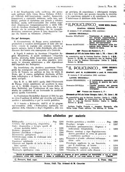 Il policlinico. Sezione pratica periodico di medicina, chirurgia e igiene