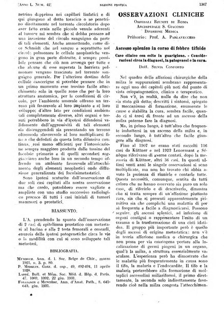 Il policlinico. Sezione pratica periodico di medicina, chirurgia e igiene