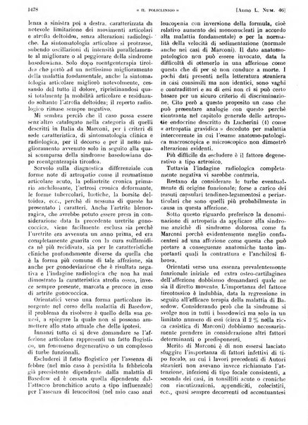 Il policlinico. Sezione pratica periodico di medicina, chirurgia e igiene