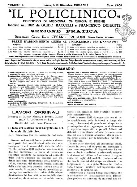 Il policlinico. Sezione pratica periodico di medicina, chirurgia e igiene