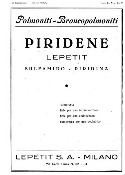 Il policlinico. Sezione pratica periodico di medicina, chirurgia e igiene