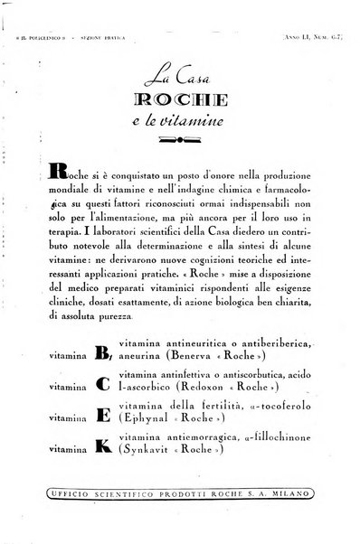 Il policlinico. Sezione pratica periodico di medicina, chirurgia e igiene