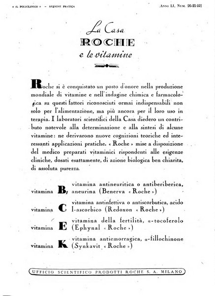 Il policlinico. Sezione pratica periodico di medicina, chirurgia e igiene