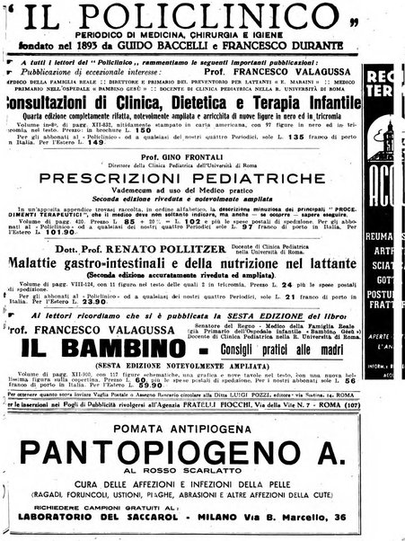 Il policlinico. Sezione pratica periodico di medicina, chirurgia e igiene