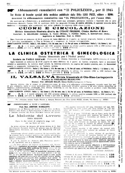 Il policlinico. Sezione pratica periodico di medicina, chirurgia e igiene