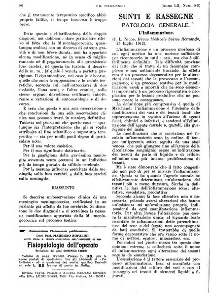 Il policlinico. Sezione pratica periodico di medicina, chirurgia e igiene