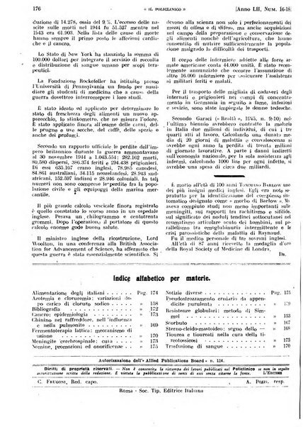 Il policlinico. Sezione pratica periodico di medicina, chirurgia e igiene