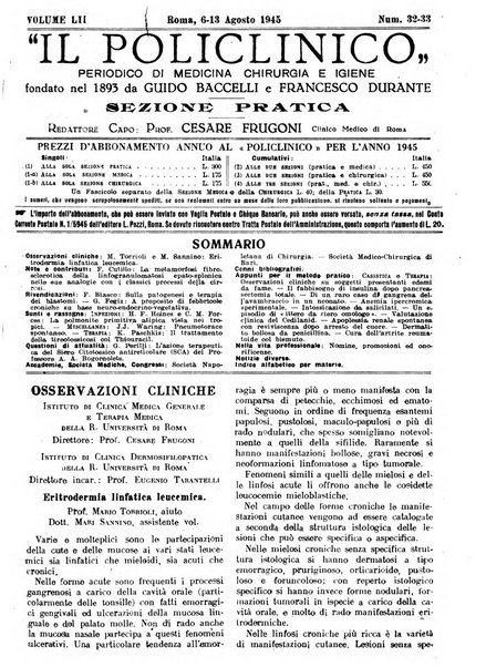 Il policlinico. Sezione pratica periodico di medicina, chirurgia e igiene