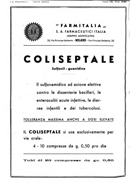 Il policlinico. Sezione pratica periodico di medicina, chirurgia e igiene