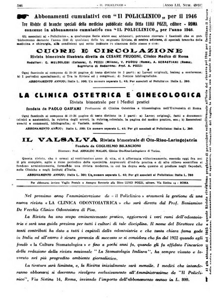 Il policlinico. Sezione pratica periodico di medicina, chirurgia e igiene