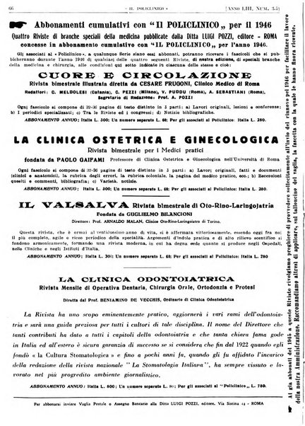 Il policlinico. Sezione pratica periodico di medicina, chirurgia e igiene