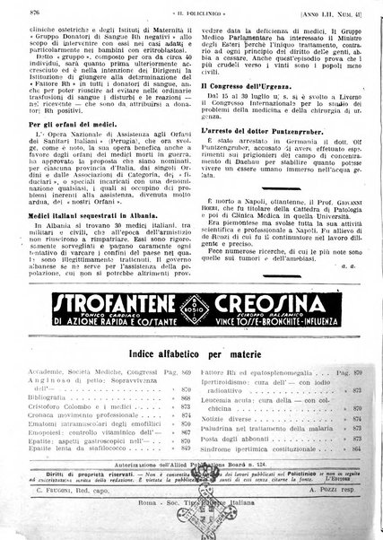 Il policlinico. Sezione pratica periodico di medicina, chirurgia e igiene