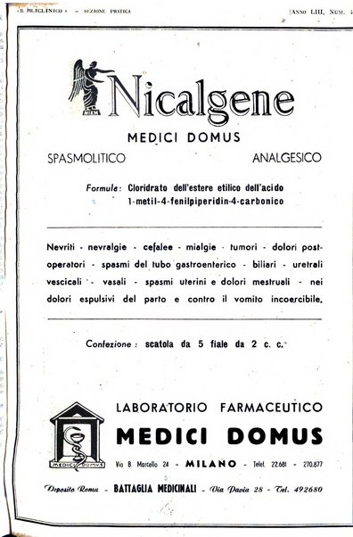 Il policlinico. Sezione pratica periodico di medicina, chirurgia e igiene