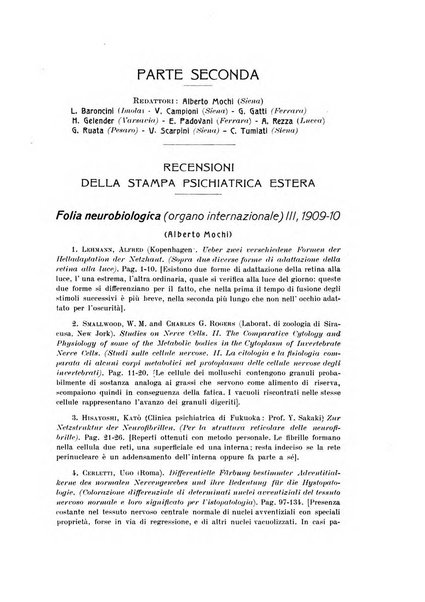 Rassegna di studi psichiatrici