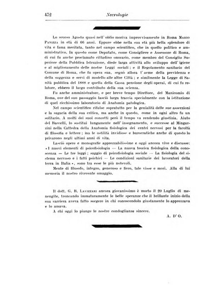 Rassegna di studi psichiatrici