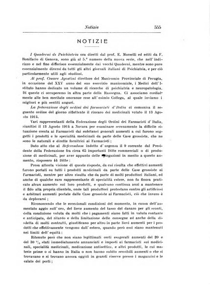 Rassegna di studi psichiatrici