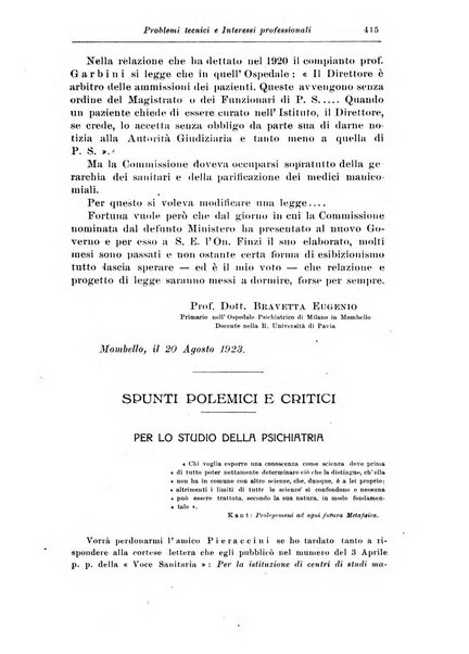 Rassegna di studi psichiatrici