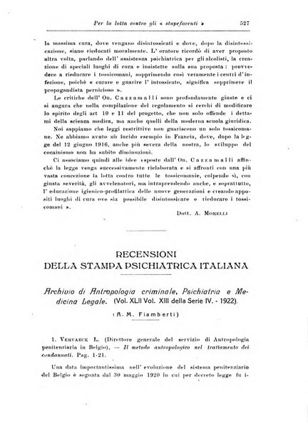 Rassegna di studi psichiatrici