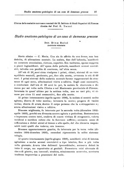 Rassegna di studi psichiatrici