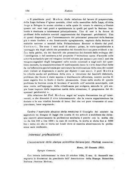 Rassegna di studi psichiatrici