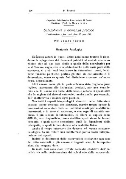 Rassegna di studi psichiatrici