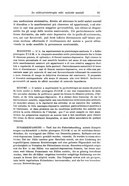 Rassegna di studi psichiatrici