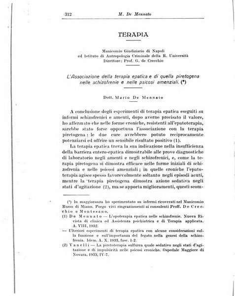 Rassegna di studi psichiatrici