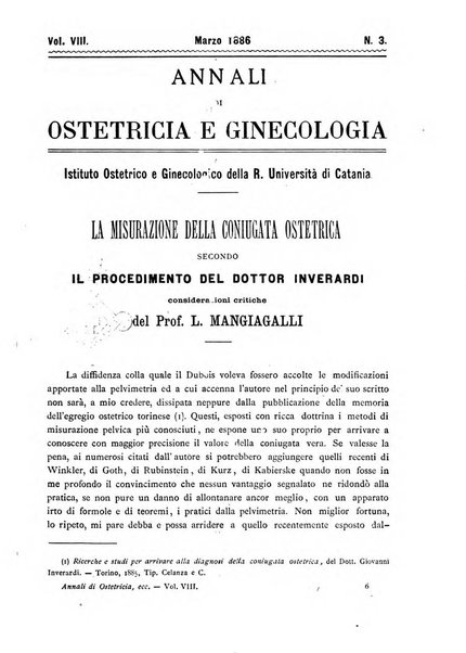 Annali di ostetricia e ginecologia