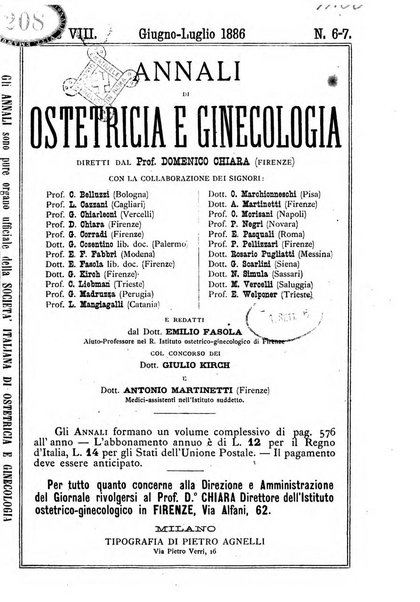 Annali di ostetricia e ginecologia