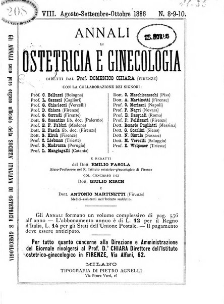 Annali di ostetricia e ginecologia