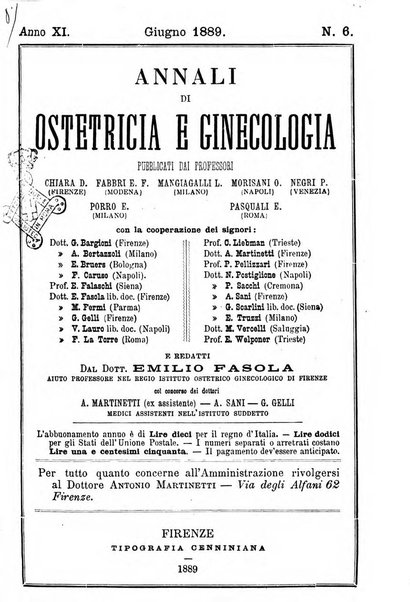 Annali di ostetricia e ginecologia