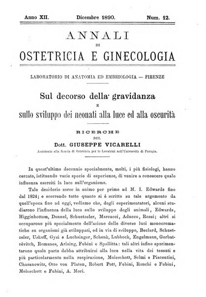 Annali di ostetricia e ginecologia