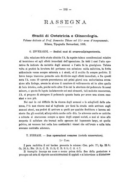 Annali di ostetricia e ginecologia