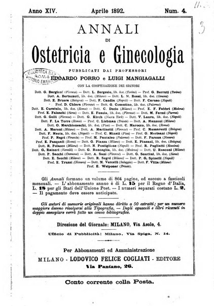 Annali di ostetricia e ginecologia