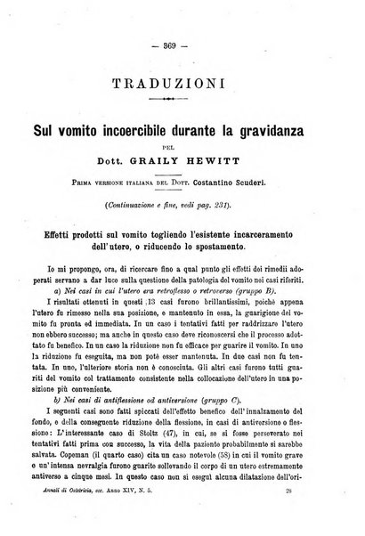 Annali di ostetricia e ginecologia