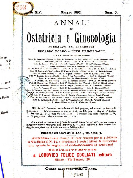 Annali di ostetricia e ginecologia