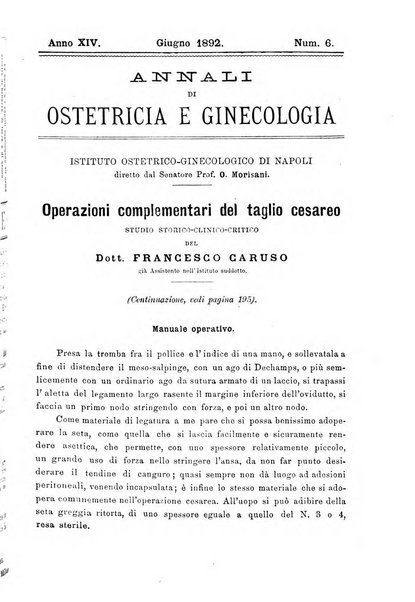 Annali di ostetricia e ginecologia