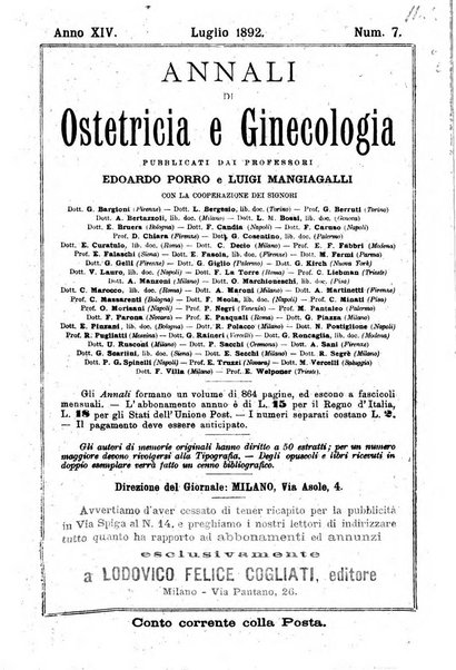 Annali di ostetricia e ginecologia