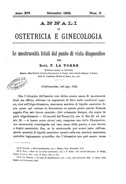 Annali di ostetricia e ginecologia