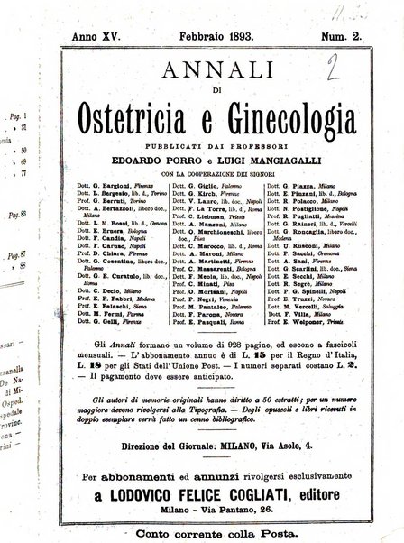 Annali di ostetricia e ginecologia