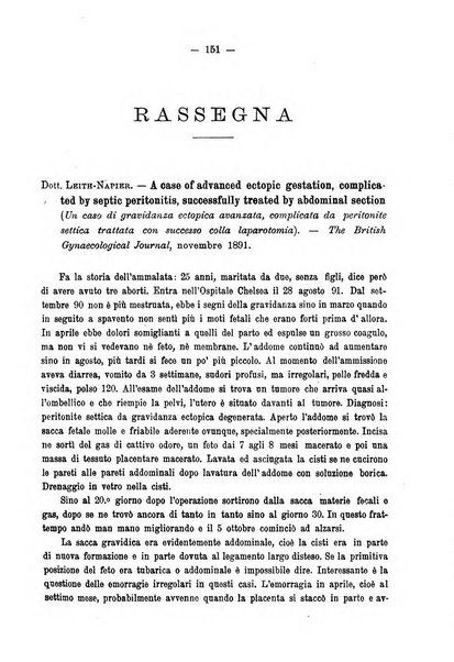 Annali di ostetricia e ginecologia