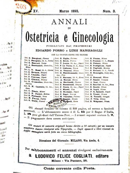 Annali di ostetricia e ginecologia