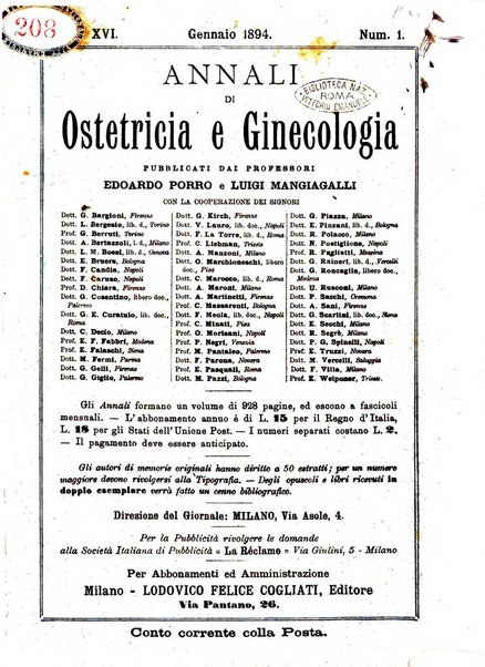 Annali di ostetricia e ginecologia