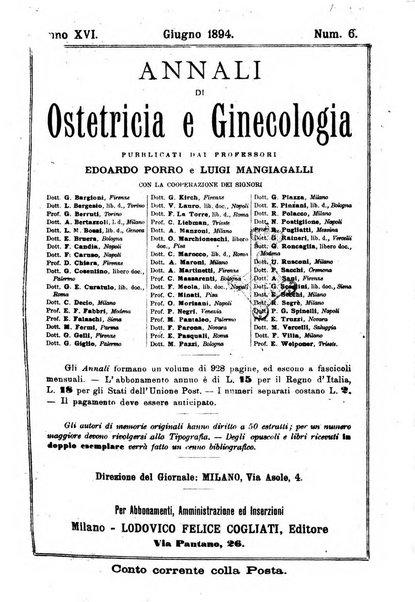 Annali di ostetricia e ginecologia